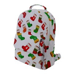 Christmas Socks  Flap Pocket Backpack (large) by SychEva