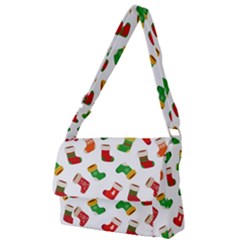 Christmas Socks  Full Print Messenger Bag (l) by SychEva