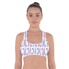 Christmas Candy Cross Back Sports Bra by SychEva