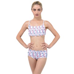 Christmas Candy Layered Top Bikini Set by SychEva