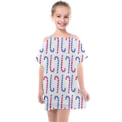 Christmas Candy Kids  One Piece Chiffon Dress by SychEva