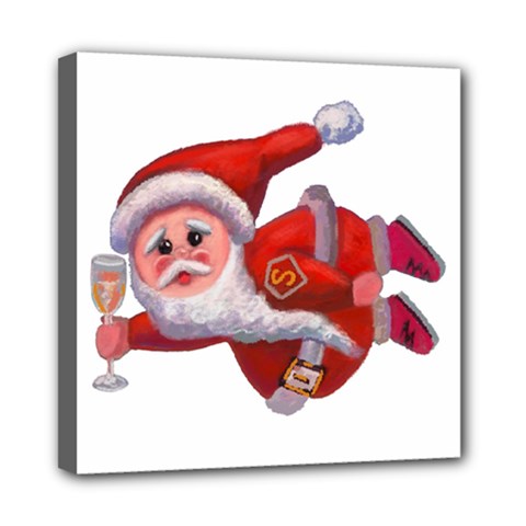 Santa Claus Mini Canvas 8  X 8  (stretched) by SychEva