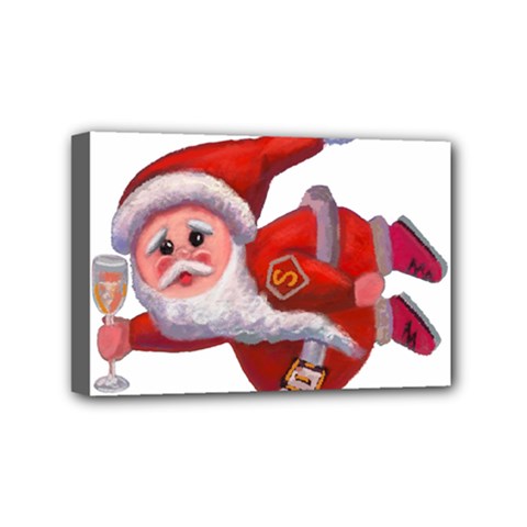 Santa Claus Mini Canvas 6  X 4  (stretched) by SychEva