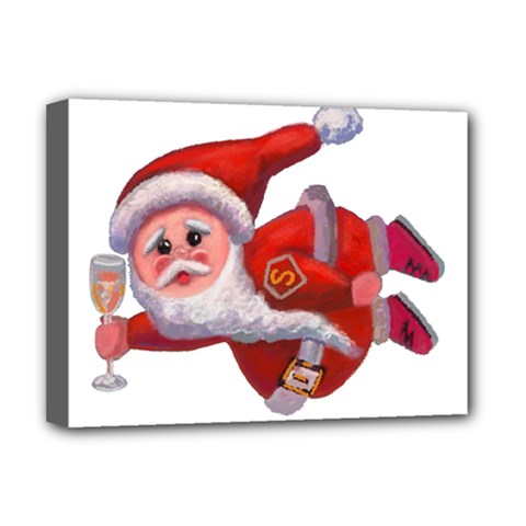 Santa Claus Deluxe Canvas 16  X 12  (stretched)  by SychEva