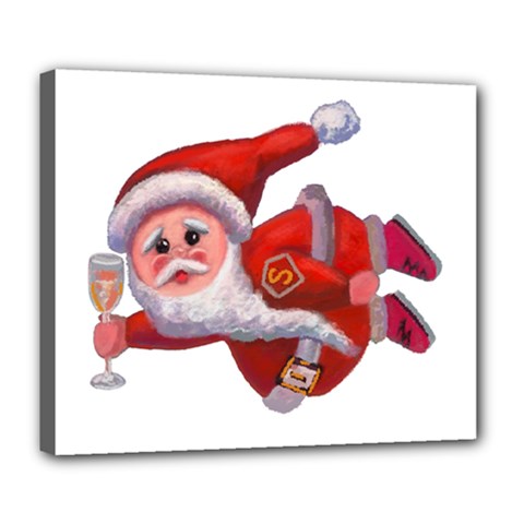 Santa Claus Deluxe Canvas 24  X 20  (stretched) by SychEva