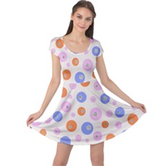 Colorful Balls Cap Sleeve Dress by SychEva