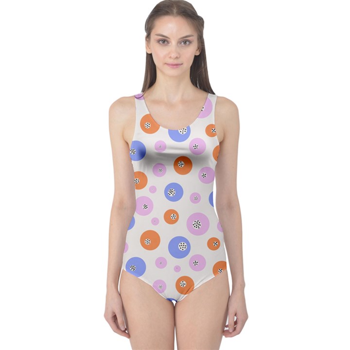 Colorful Balls One Piece Swimsuit