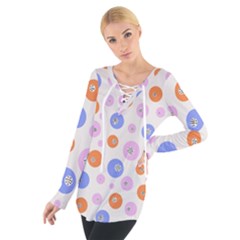 Colorful Balls Tie Up Tee by SychEva