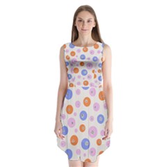 Colorful Balls Sleeveless Chiffon Dress   by SychEva