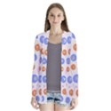 Colorful Balls Drape Collar Cardigan View1