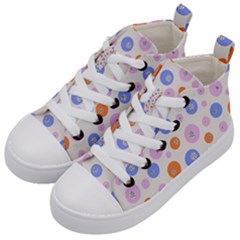 Colorful Balls Kids  Mid-top Canvas Sneakers by SychEva