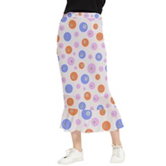 Colorful Balls Maxi Fishtail Chiffon Skirt by SychEva