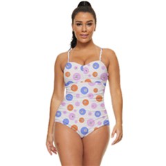 Colorful Balls Retro Full Coverage Swimsuit by SychEva