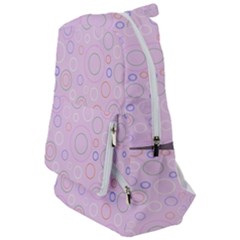 Multicolored Circles On A Pink Background Travelers  Backpack by SychEva