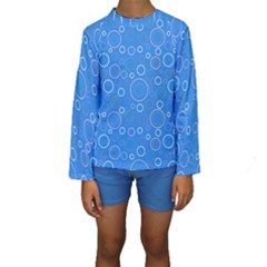 Circles Kids  Long Sleeve Swimwear by SychEva