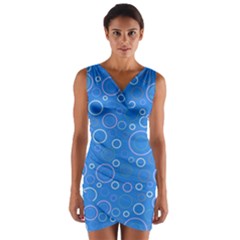 Circles Wrap Front Bodycon Dress by SychEva