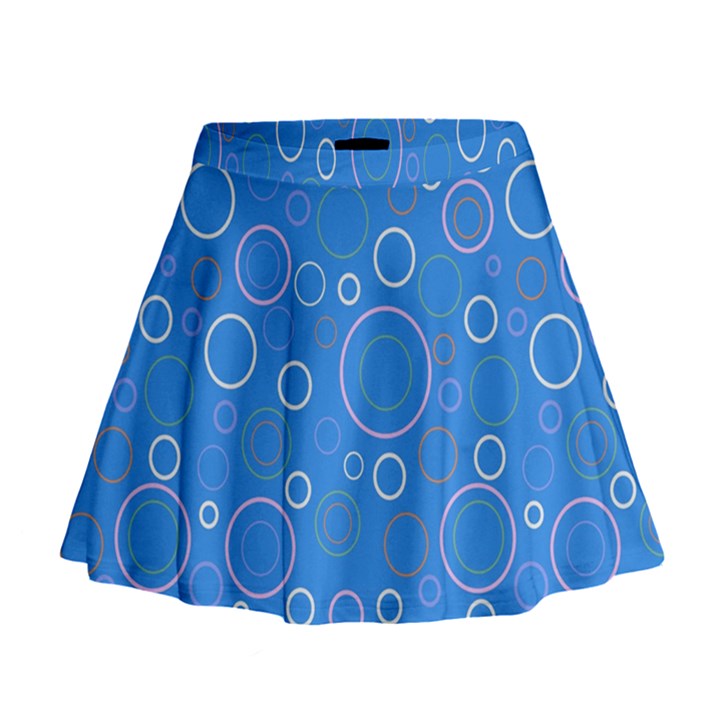 Circles Mini Flare Skirt