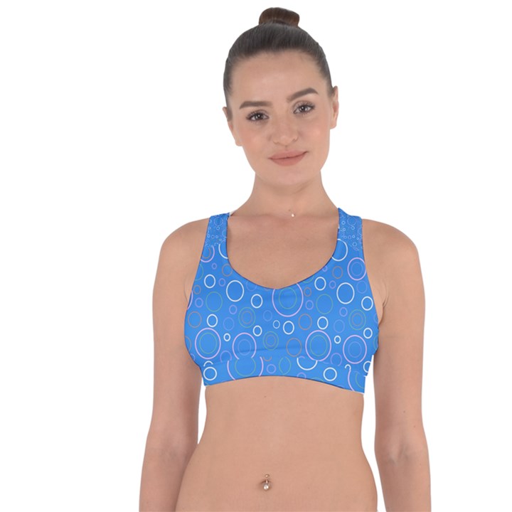 Circles Cross String Back Sports Bra