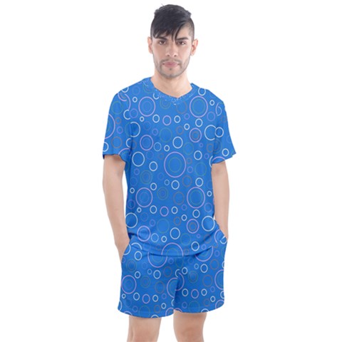 Circles Men s Mesh Tee And Shorts Set by SychEva