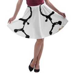 Chirality A-line Skater Skirt by Limerence