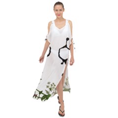 Chirality Maxi Chiffon Cover Up Dress