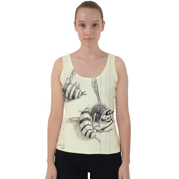 bees Velvet Tank Top