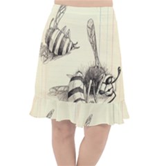 Bees Fishtail Chiffon Skirt by Limerence