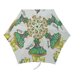 Gold Clown Mini Folding Umbrellas by Limerence