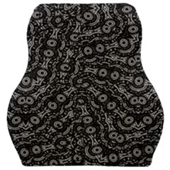 Black And White Modern Intricate Ornate Pattern Car Seat Velour Cushion 