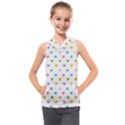 Small Multicolored Hearts Kids  Sleeveless Hoodie View1