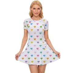 Small Multicolored Hearts Women s Sports Wear Set