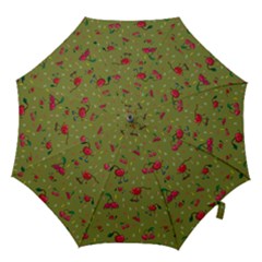 Red Cherries Athletes Hook Handle Umbrellas (medium) by SychEva