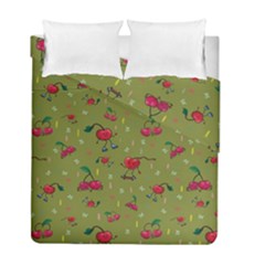 Red Cherries Athletes Duvet Cover Double Side (full/ Double Size) by SychEva