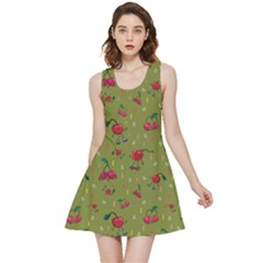 Red Cherries Athletes Inside Out Reversible Sleeveless Dress by SychEva