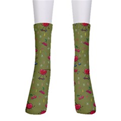 Red Cherries Athletes Men s Crew Socks by SychEva