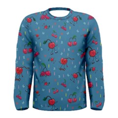 Red Cherries Athletes Men s Long Sleeve Tee by SychEva