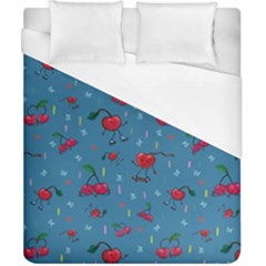 Red Cherries Athletes Duvet Cover (california King Size) by SychEva