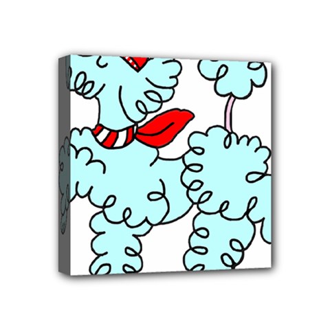 Doodle Poodle  Mini Canvas 4  X 4  (stretched) by IIPhotographyAndDesigns