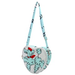 Doodle Poodle  Heart Shoulder Bag by IIPhotographyAndDesigns