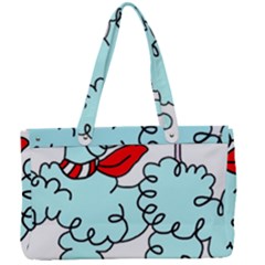 Doodle Poodle  Canvas Work Bag by IIPhotographyAndDesigns