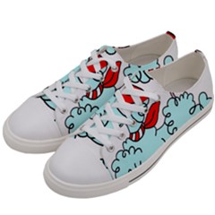 Doodle Poodle  Women s Low Top Canvas Sneakers by IIPhotographyAndDesigns