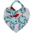 Doodle Poodle  Giant Heart Shaped Tote View2