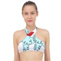 Doodle Poodle  High Neck Bikini Top View1