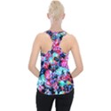 Neon Floral Piece Up Tank Top View2