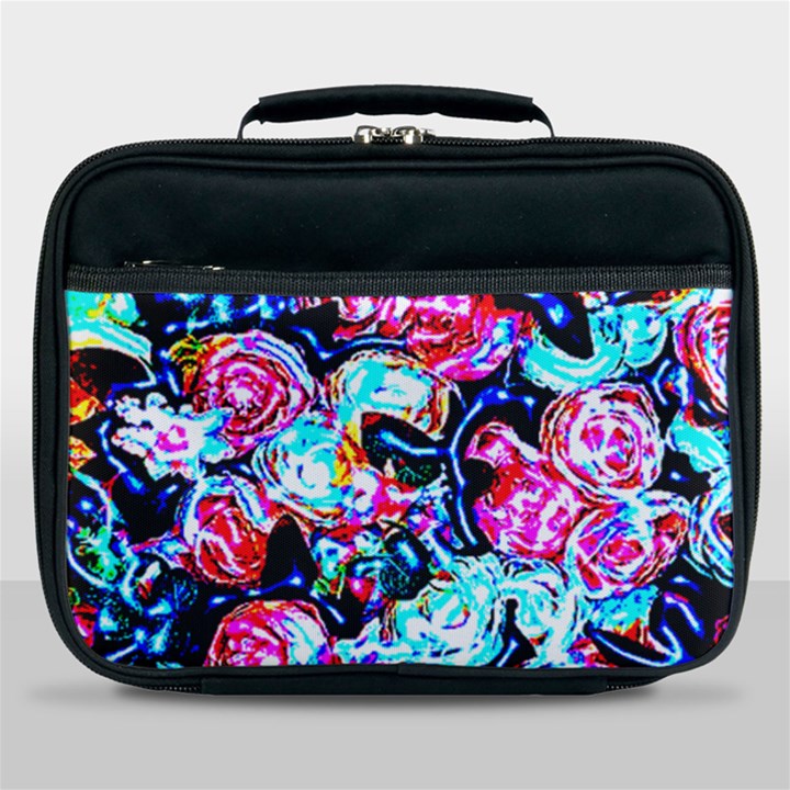 Neon Floral Lunch Bag