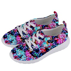 Neon Floral Women s Lightweight Sports Shoes by 3cl3ctix