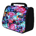 Neon Floral Full Print Travel Pouch (Small) View1