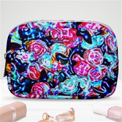 Neon Floral Make Up Pouch (small) by 3cl3ctix