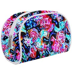 Neon Floral Make Up Case (large) by 3cl3ctix