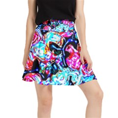 Neon Floral Waistband Skirt by 3cl3ctix